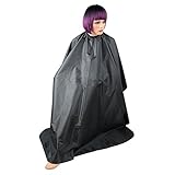 Remylady® 140 x 152 cm Friseurumhang - Schwarz - wasserabweisend Friseurumhänge Haarschneideumhang Haarschneideumhänge*